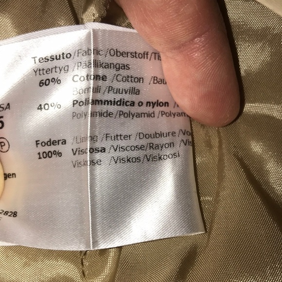 Cinzia Rocco Belted Over Coat Tan Size 6 - Picture 9 of 11